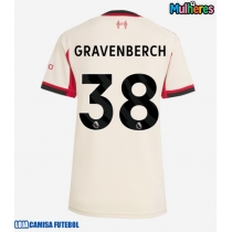 Camisa de Futebol Liverpool Ryan Gravenberch #38 Equipamento Secundário Mulheres 2025-26 Manga Curta